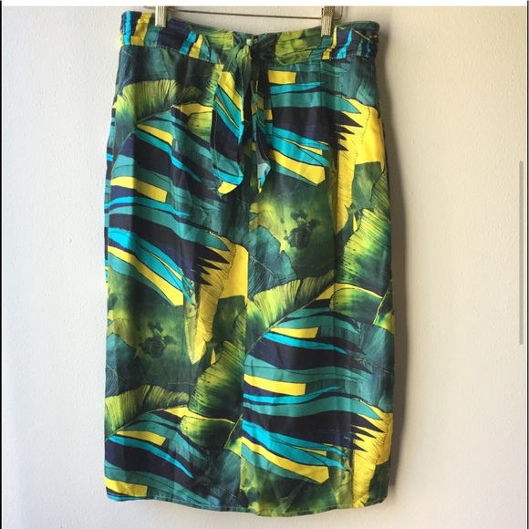 J. Crew Collection Silk Tulip Faux-wrap Skirt - Picture 3 of 6